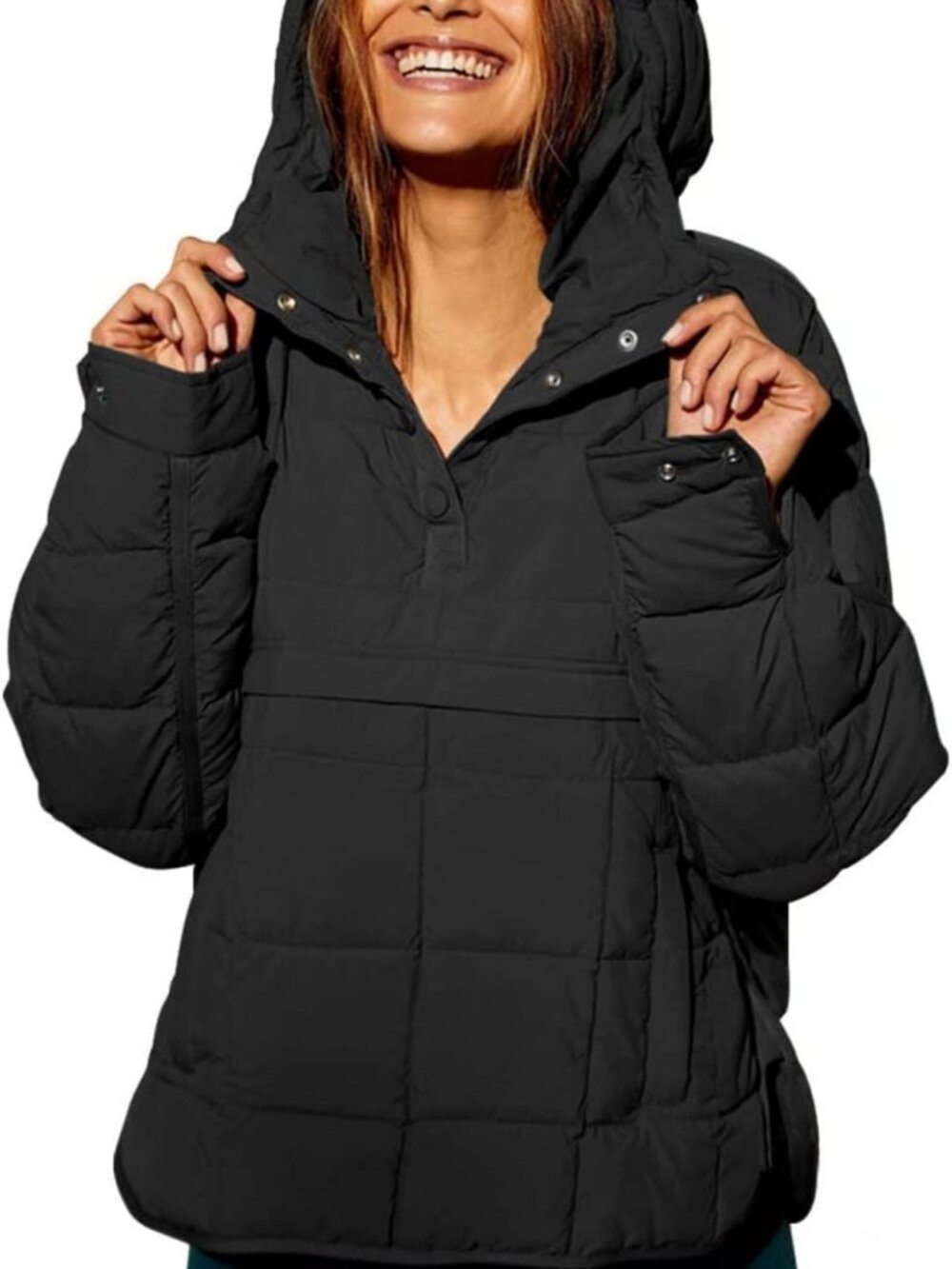 Cozy Oversized Quilted Puffer Jacket | Packable Hooded Winter Coat for Women